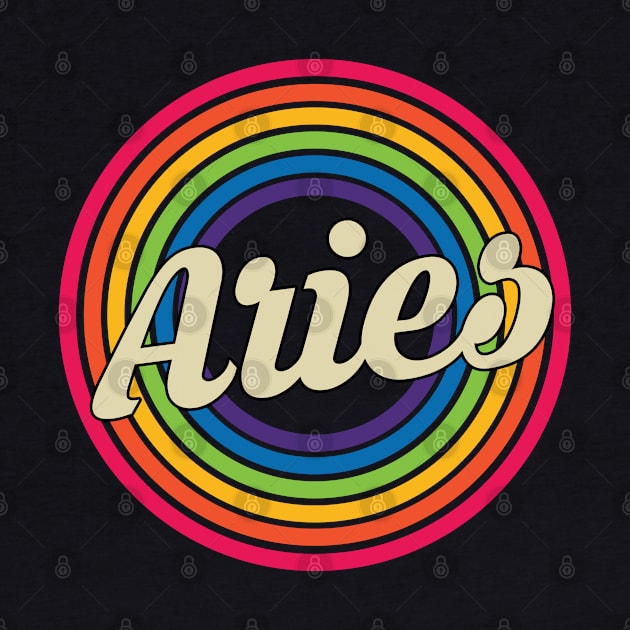 Aries - Retro Rainbow Style by MaydenArt